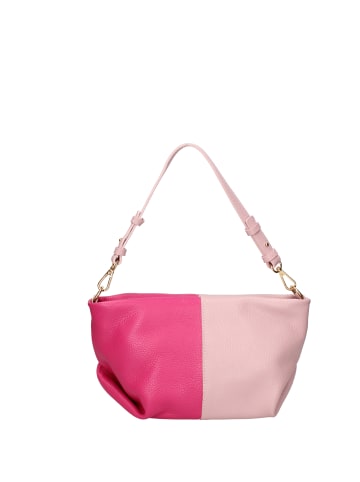 ROBERTA ROSSI Schultertasche in PINK AND FUCHSIA