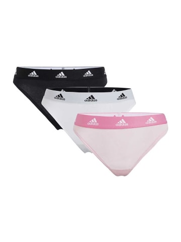 adidas Tanga Active Comfort Cotton in schwarz, weiß, pink