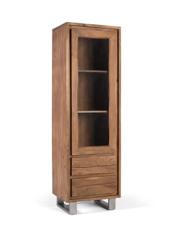 Giner y Colomer Vitrine aus massivem Akazienholz mit Glas in Brown