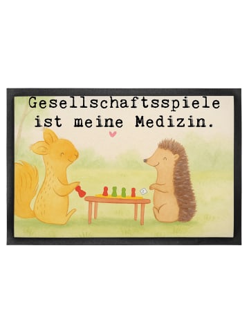 Mr. & Mrs. Panda Schmutzmatte Eichhörnchen Gesellschaftsspiele D... in Weiß