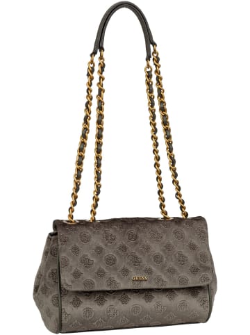 Guess Schultertasche Inia Convertible Crossbody Flap in Charcoal