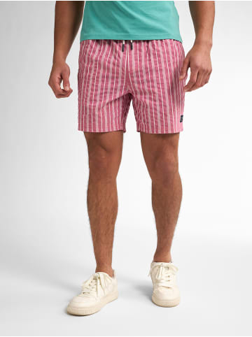 Petrol Industries Gestreifte Badehose Reefway in Rot