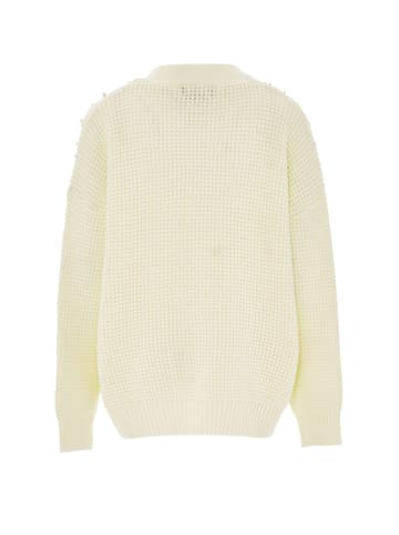 caissa Damen Strickjacke in Wollweiss