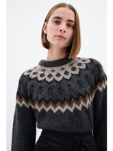 InWear TeylorIW Fair Isle pullover Relaxed fit in Dark Grey Fair Isle