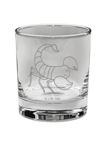 Mr. & Mrs. Panda Gin Glas Sternzeichen Skorpion ohne Spruch in Transparent