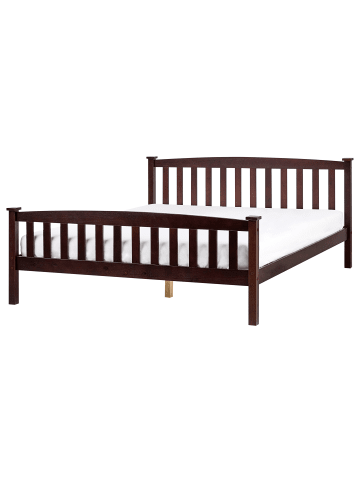 Beliani 2-tlg Doppelbett GIVERNY in Braun