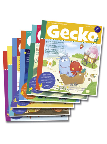 Gecko Kinderzeitschrift Jahresabo "Gecko Kinderzeitschrift" - 6 Hefte 