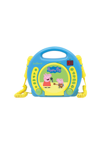 Lexibook Peppa Pig Tragbarer CD-Player mit 2 Mikrofonen
