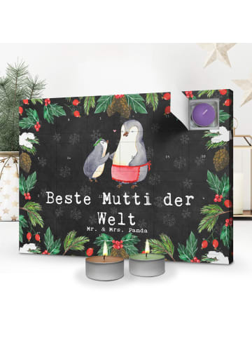 Mr. & Mrs. Panda Adventskalender Pinguin Beste Mutti der Welt mi... in Kreidetafel