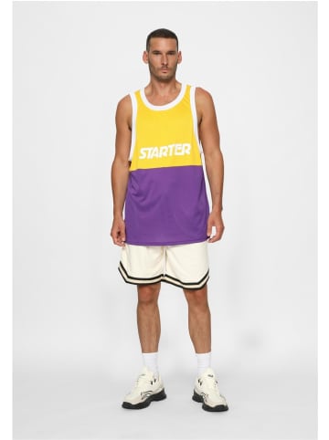 Starter Black Label T-Shirt "Starter Split Mesh Tank Top" in Gelb