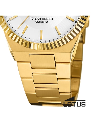 Lotus Chronograph-Armbanduhr Lotus Classic gold groß (ca. 40mm)