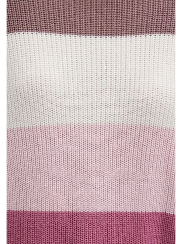 Mavi Jeans Pullover Loose Fit Langarm Rundhals Weich in Pink