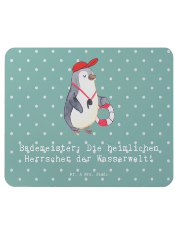 Mr. & Mrs. Panda Mouse-Pad Bademeister Herrscher mit Spruch in Meeresbrise