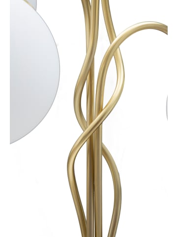 Mauro Ferretti Tischleuchte aus goldenem Metall mit 4 Glaskugeln, Ø 53 x 74 cm