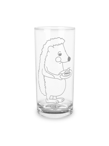Mr. & Mrs. Panda Blümchentailglas Igel Kuchenstück ohne Spruch in Transparent