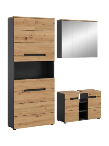 ebuy24 Badmöbelset Canu (3-teilig) Eiche 171 x 34 cm