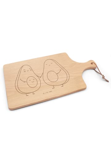 Mr. & Mrs. Panda brotbrett Avocado Pärchen ohne Spruch in Transparent