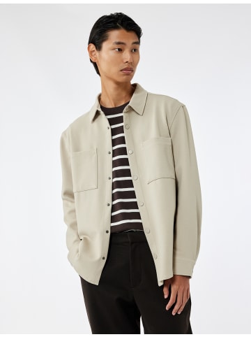 KOTON SHIRTS LS in Beige