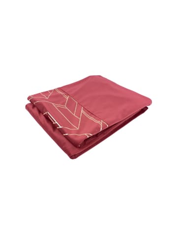 Kayoom Dekokissen & Decke - Tagesdecke Prisma 125 2er-Set in rot - gold