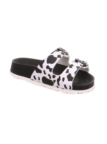 superfit Tieffußbett Pantolette FUSSBETTPANTOFFEL in Schwarz/Weiß