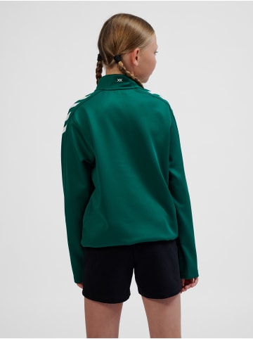 Hummel Halbreißverschluss Sweatshirt Hmlcore Kinder in EVERGREEN