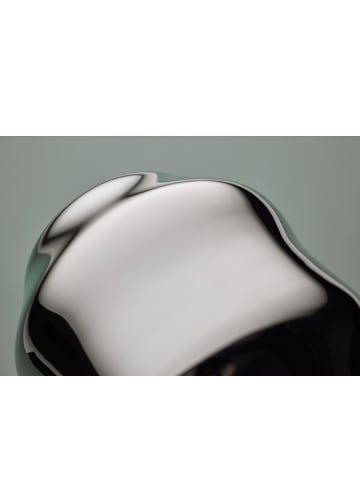 Gense Vase Dorotea in Glänzender Stahl