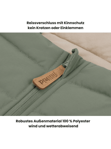fillikid Babyfußsack Sommer Light Trend 95x50 cm Exklusiv in Salbei