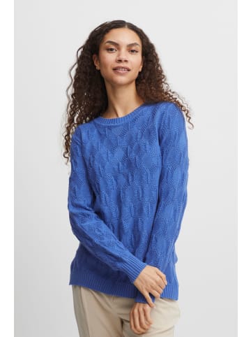 b.young Strickpullover BYMILJA STRUCTURE JUMPER - 20812775 in blau