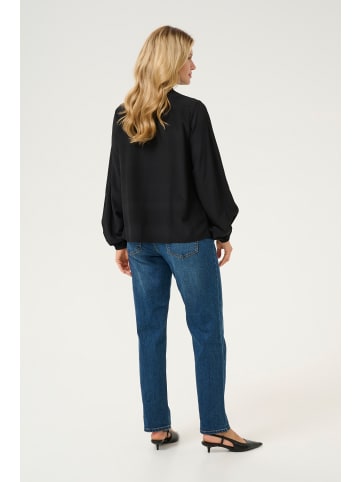 CULTURE Langarm-Bluse CUbaya Relaxed fit in Black