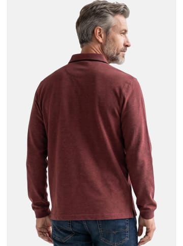 Casa moda Poloshirt Basic in Dunkelgrau / rot