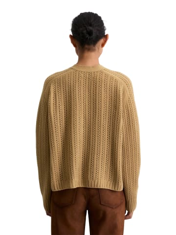 Marc O'Polo Ajour-Cardigan oversize in pure sand