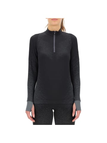 UYN W EXCELERATILONGSLEEVE ZIP in Schwarz