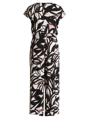 BETTY & CO Jumpsuit mit U-Boot-Ausschnitt in Black/Nature