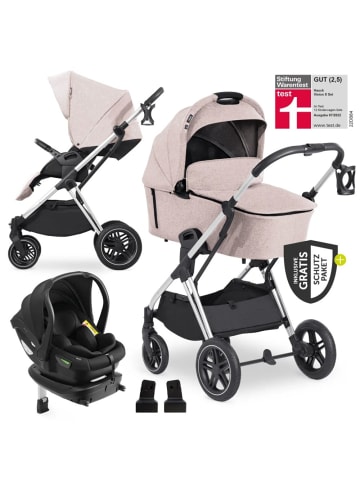 Hauck 4in1 Kinderwagen-Set Vision X Trio Set - in beige,schwarz