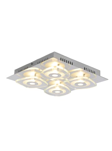 näve LED Wand- und Deckenleuchte "Lucca" in Silber