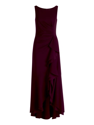 Vera Mont Abendkleid mit Volant in Strong Aubergine