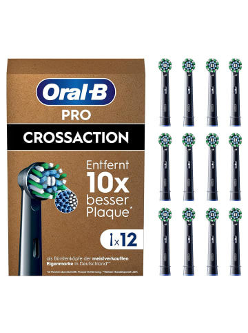 Oral-B Aufsteckbürsten Pro CrossAction in Schwarz