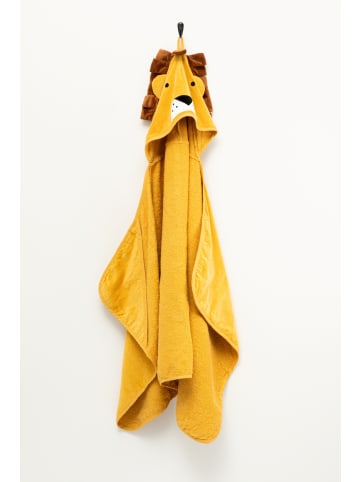 4Living Kinder-Kapuzenhandtuch LION in Gelb, (B) 100 x (L) 60 cm