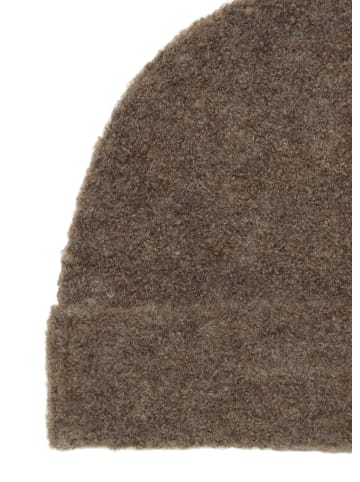 Marc O'Polo Bouclé-Mütze in Stone Taupe Melange