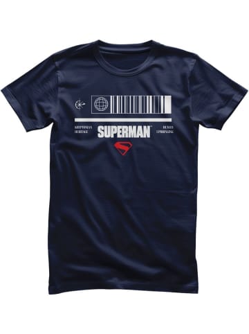 Superman T-Shirt "SUPERMAN Barcode T-Shirt" in Blau
