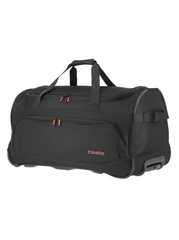 travelite Basics Fresh Rollenreisetasche 71 cm in schwarz