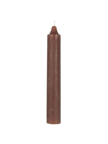 IB Laursen Dickere Rustikale Stabkerze 25 cm aus Ø 3,8 cm in rustic brown
