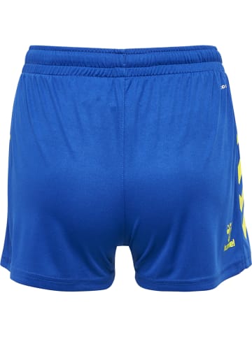 Hummel Hummel Kurze Hose Hmlcore Multisport Damen Atmungsaktiv Feuchtigkeitsabsorbierenden in TRUE BLUE/BLAZING YELLOW