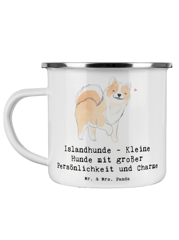 Mr. & Mrs. Panda Kaffeebecher Charme Islandhund mit Spruch in Weiß