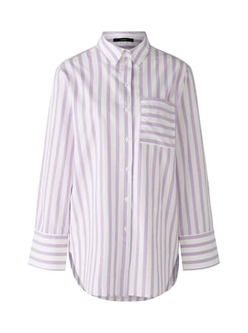 Oui Hemdbluse in white violett