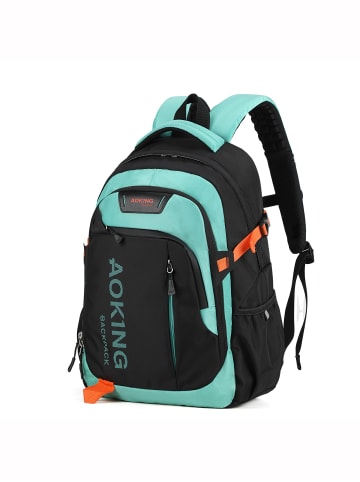 Aoking Rucksack in BLACK AND LIGHT GREEN