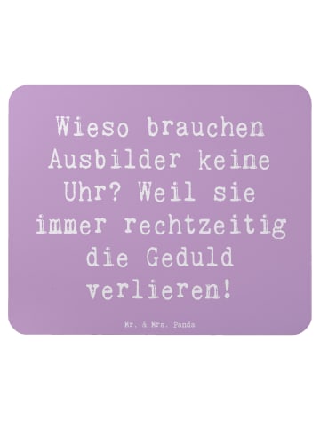 Mr. & Mrs. Panda Mousepad Spruch Ausbilder Geduld mit Spruch in Lavendeltraum