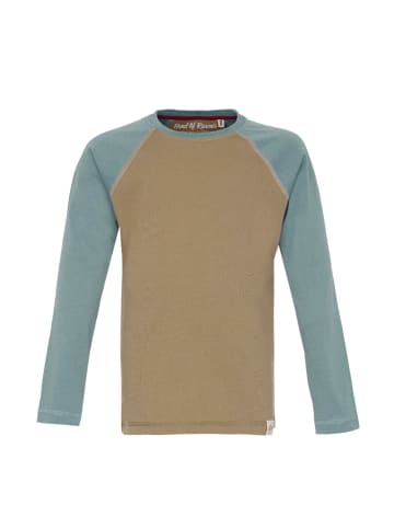 Band of Rascals Longsleeve " Raglan " in caramel-arctic-blue