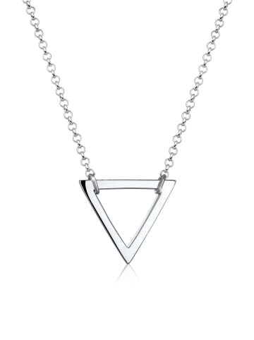 Elli Halskette 925 Sterling Silber Dreieck, Geo in Silber