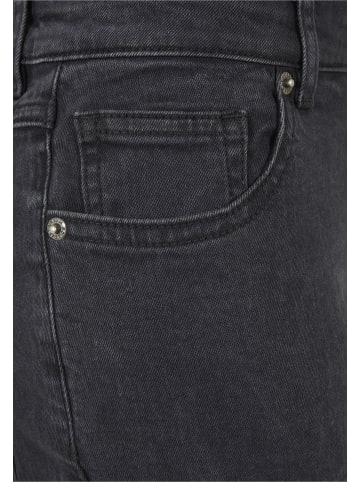 Urban Classics Urban Classics Damen Ladies Low Waist Straight Denim Pants in black washed